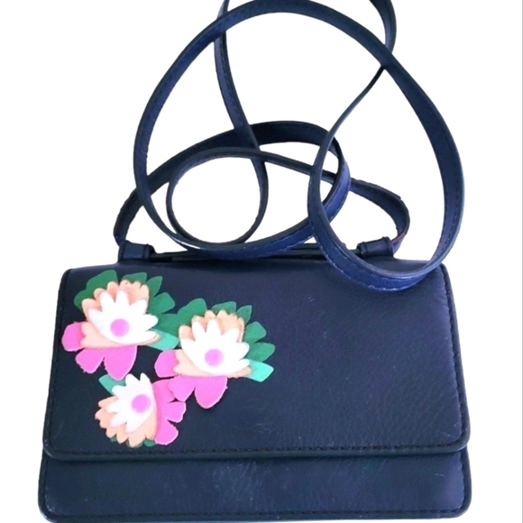 Fossil Mila Mini Crossbody Bag in Midnight Navy - Picture 1 of 11